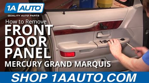 How To Remove Front Door Panel Mercury Grand Marquis Youtube