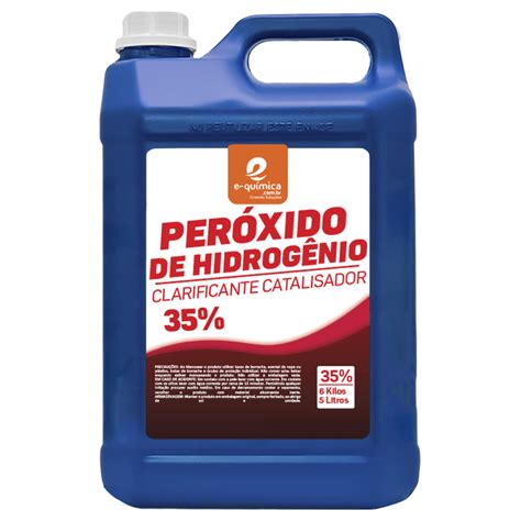 PERÓXIDO DE HIDROGÊNIO EQUÍMICA 35 5L água oxigenada 5L