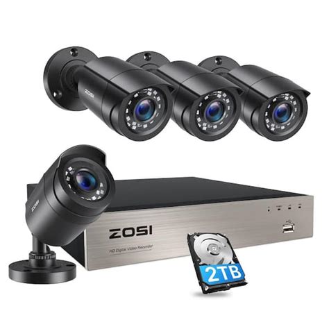 Zosi H Channel Mp Lite Dvr Tb Hard Drive Security Camera