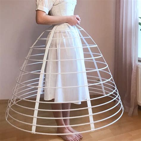 Full Length Long Cage Crinoline Hoop Skirt Cage Skirt Etsy