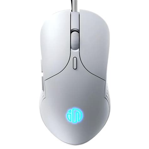 ᐉ Мышка проводная INPHIC PB1 с RGB подсветкой 8800 DPI Белый с ковриком ...