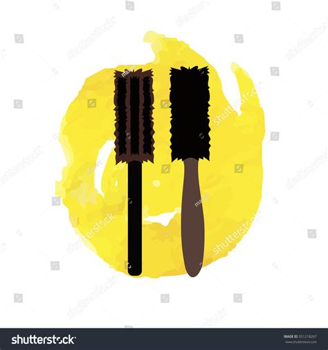 Brush Hair Vector Stock Vector Royalty Free 551218267 Shutterstock