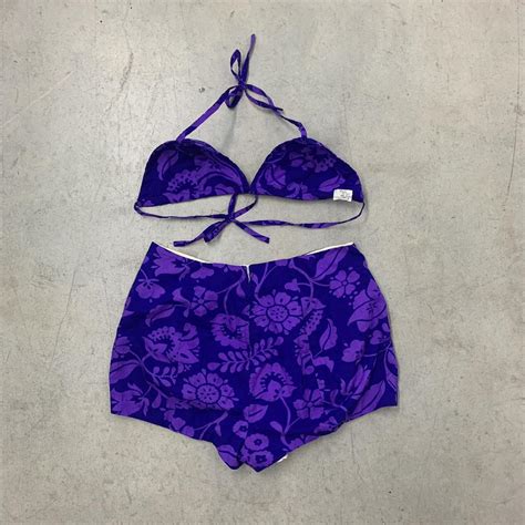 Jcpenney Womens Purple Bikini And Tankini Bottoms Depop