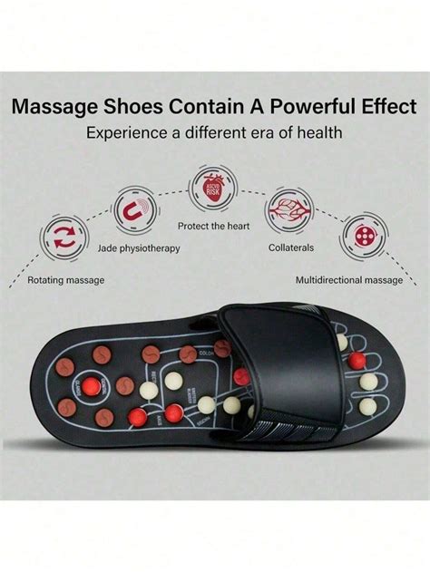 Acupoint Massage Slippers Sandal For Men Feet Chinese Acupressure Therapy Medical Rotating Foot