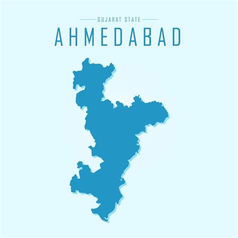 Premium Vector Ahmedabad Map Vector