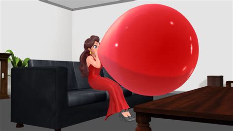 Pauline Blowing Up A Balloon By Tedster7800 On Deviantart