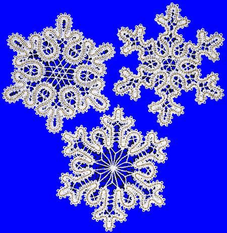 Advanced Embroidery Designs Fsl Battenberg Snowflake Set