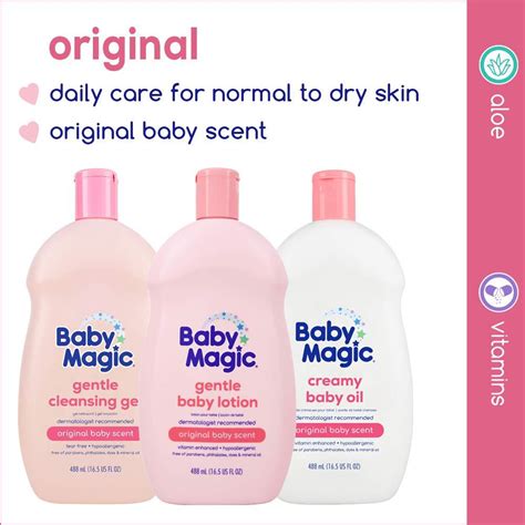 Baby Magic Gentle Baby Lotion Original Baby Scent 16.5 oz - Nourishing & Moisturizing for Baby's ...