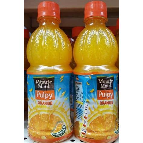 Jual PULPY ORANGE BOTOL 300 ML MINUTE MAID 1 DUS ISI 12 BOTOL