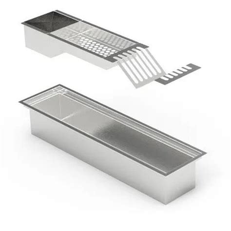 Calha Canal Organizador Embutido Inox Válvula Cozinha Leroy Merlin