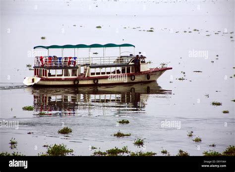 Boat cruise , Marine Drive , Cochin , Kochi , Kerala , India , Asia ...