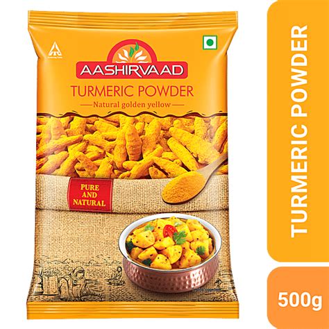 Buy Aashirvaad Powder Turmeric 500 Gm Pouch Online At Best Price Of