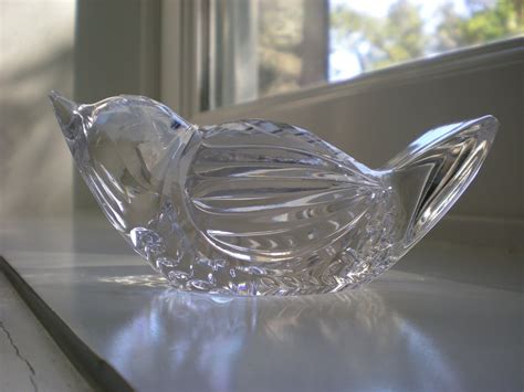 Free Shipping Waterford Crystal Bird Animal Sculpture By Motimcd