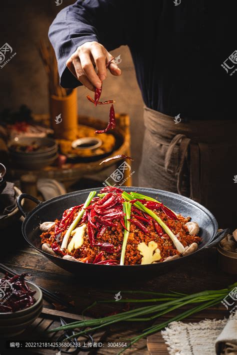 火锅牛油锅底乡村农家氛围中国菜系食品餐饮摄影素材汇图网