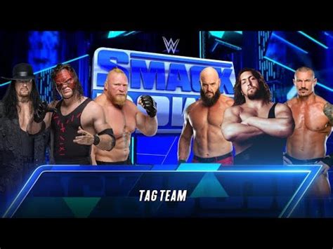 Kane Undertaker Brock Lesnar Vs Big Show Randy Orton Braun Strowman Tag