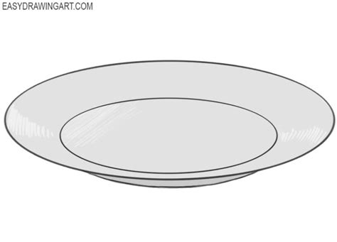 How To Draw A Plate Easy Drawing Art