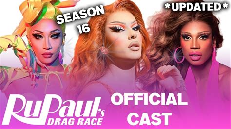 Season 16 Official Cast Rupauls Drag Race Youtube