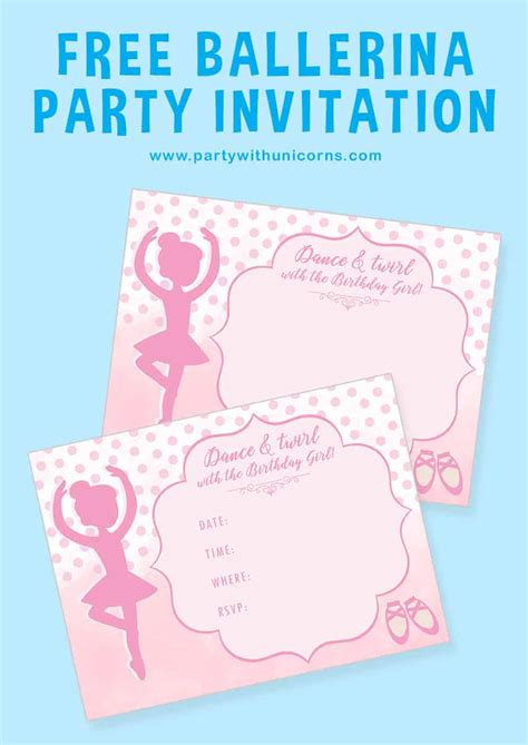 24 Fun Ballerina Party Ideas Party With Unicorns