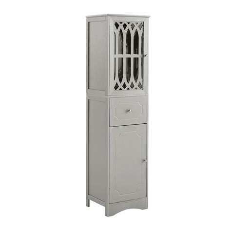 5 Tier Wooden Freestanding Tower Cabinet Tall Bathroom Storage Cabinet On Sale Bed Bath