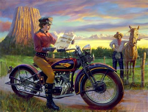 Motorcycle Event News Sturgis Painting By David Uhl Celebrates 70th