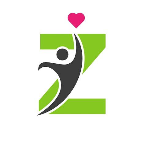 Le Logo Des Soins De Sant Sur La Lettre Z Le Symbole Du C Ur De L