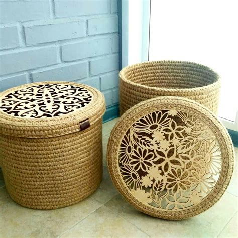 ЭКО Корзины из джута | Джут, Корзина