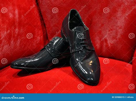 Elegant Black Shoes Stock Image Image Of Shoes Modern 55988315