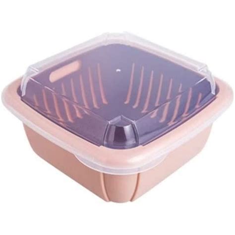 Corbeille Fruit Panier De Vidange Double Domestique Cuisine Lavage