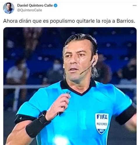 Daniel Quintero Vuelve A Hacer Referencia A Su Parecido Con El árbitro