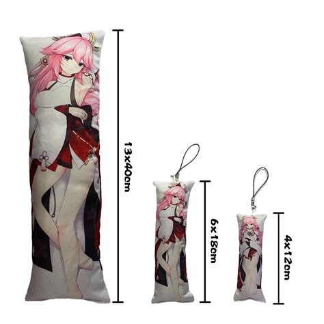 R Roxanne Wolf Mini Dakimakura Keychain Pendant With Double Sided Print Cute Small Body Anya