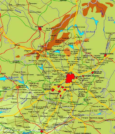 Community of Madrid map - Full size | Gifex