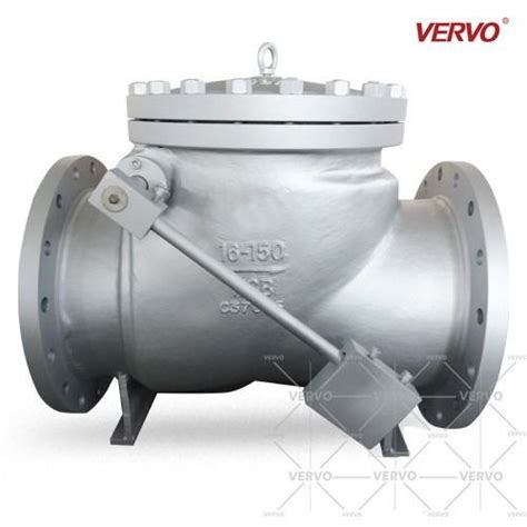 150 Lb 16 Inch Swing Check Valve Dn400 Api6d Carbon Steel Lever Counter Weight With Hammer