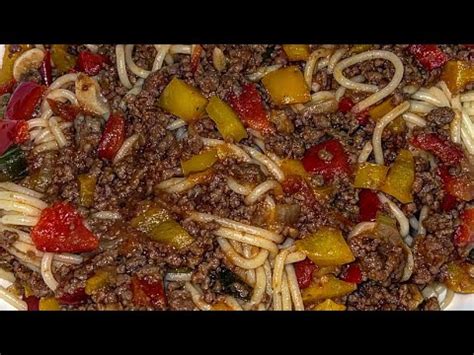 Sauce Bolognaise Aux Poivrons Recette Rapide Et Facile Faire Youtube