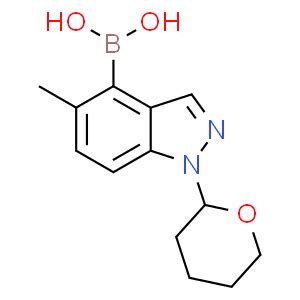 5 Methyl 1 Tetrahydro Pyran 2 Yl 1H Indazole 4 Boronic Acid CAS