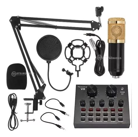 Kit Interface Mesa V8 Microfone Profissional Frete grátis