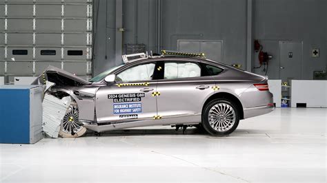 2024 Genesis Electrified G80 Updated Moderate Overlap Iihs Crash Test