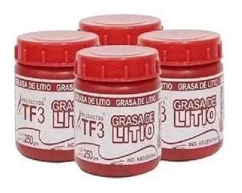 Grasa De Litio Roja Multiuso X 500g Tf3 Lubricante MercadoLibre