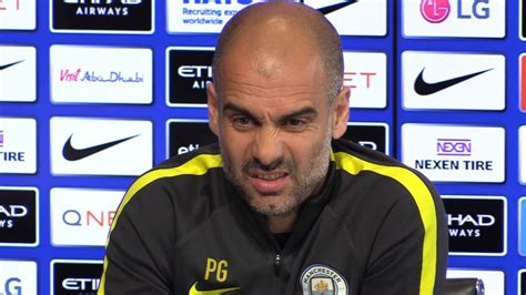 Pep Guardiola Pre Match Press Conference Manchester City V Crystal Palace Embargo Extras