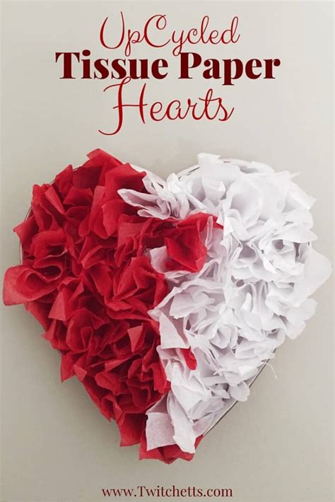 How To Make Tissue Paper Hearts Using Recycled Materials Twitchetts