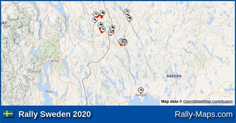 Streckenverlauf Rally Sweden 2020 WRC RallyeKarte De