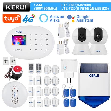 KERUI W20 Alarm System 4G WIFI GSM Alarm Tuya Smart 433MHz Wirelss Home