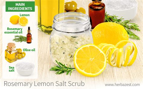 Rosemary Lemon Salt Scrub Herbazest