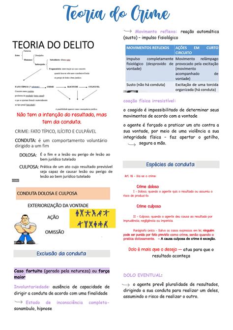 Solution Resumo Direito Penal Teoria Do Crime Studypool