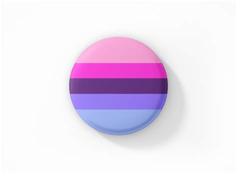 Vintage Style Button Badge Omnisexual Pride Flag The Pride Shop®