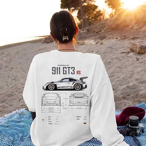 Porsche 911 GT3 RS Aesthetic Tshirt Porsche 911 GT3 RS 2 Side Tshirt