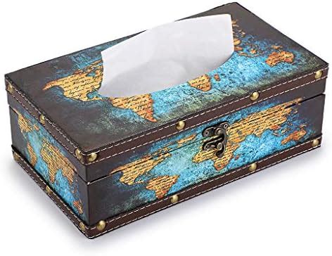 Amazon Sinobest Rectangular Tissue Box Cover Decorative Wood