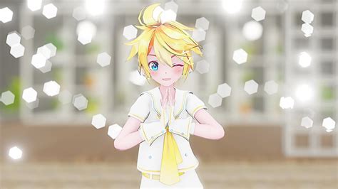 Mmd つみ式ミクさんで可愛くてごめん Sour式鏡音レン Kagamine Len Sour Youtube