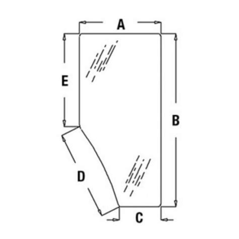 E L169102 Lh Cab Door Glass Fits John Deere 6110m 6115m 6120m 6125m