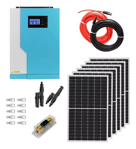 Kit Solar Fotovoltaico 3500w Híbrido Mppt Cuotas sin interés