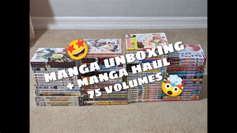 My Biggest Manga Haul So Far 75 Volumes Manga Haul And Unboxing